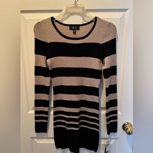 BCX Black and Tan Sweater Dress/Tunic